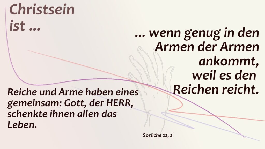 Gottes Gerechtigkeit beginnt mit geteiltem Licht