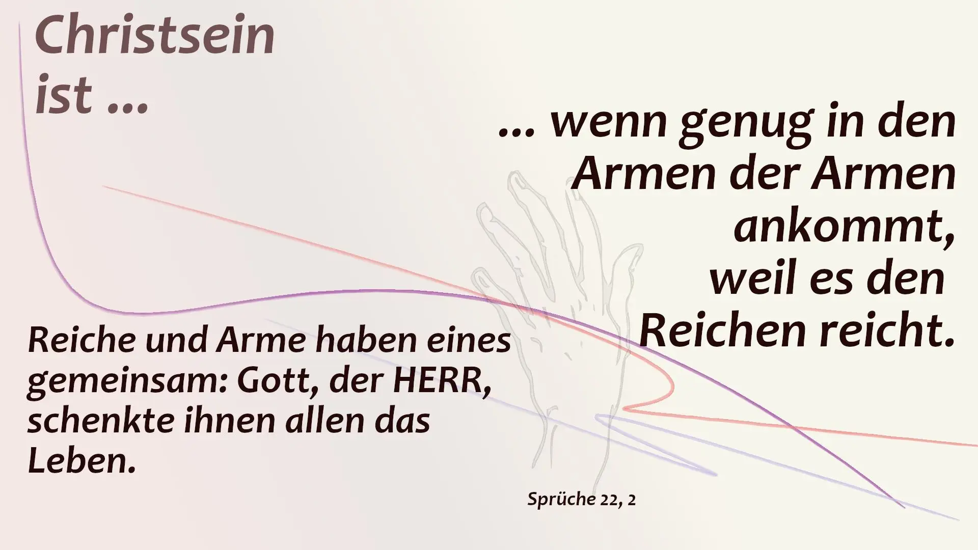 Gottes Gerechtigkeit beginnt mit geteiltem Licht
